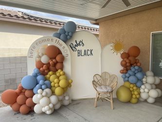 Here Comes The Son Backdrop/Balloon Garland