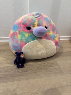 Large Tie-Dye Duck Squishmallow Plush