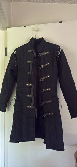 Black Gothic Military Long Coat