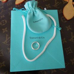 TIFFANY & Co. 925 Silver Ring From the 1837 Collection. Size 4 small