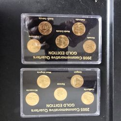 2005-2006 Commemorative Quarters Gold Edition