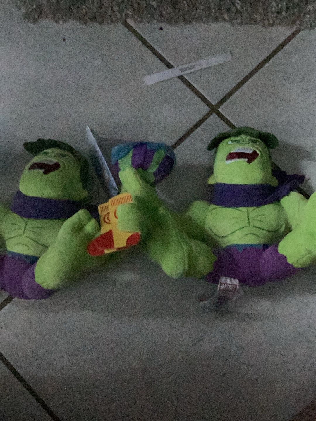 2 HULK Plushie  Brand New With Tags Both For 10.00 