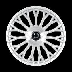 24X10 DOLCE ROMA Silver Brush Face Wheels