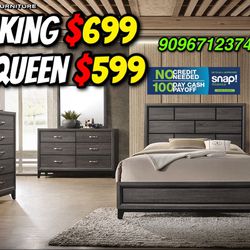 4pcs Aspen King Size Bedroom Set 