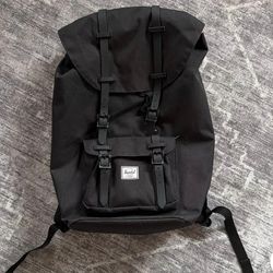 Herschel little America black backpack large