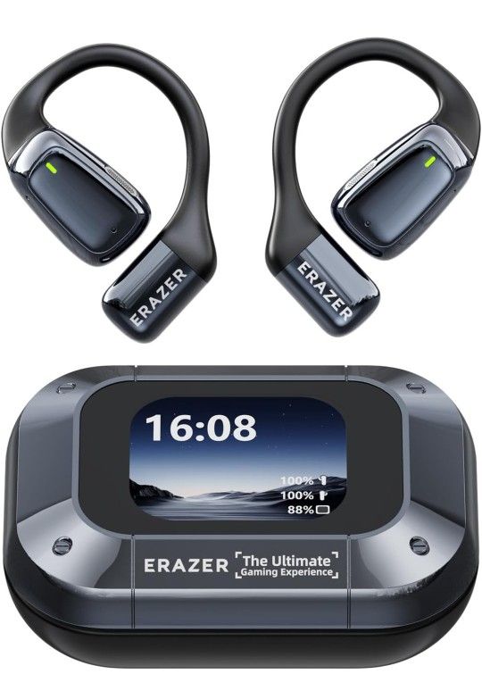 AI Translation Earbuds Real Time, Language Translator Earbuds with LCD Touch Screen, Translation Headphones 3-in-1 Device Supports 135 Languages for T