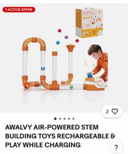 AWALVY AIR-POWERED STEM BUILDING TOYS RECHARGEABLE & PLAY WHILE CHARGING