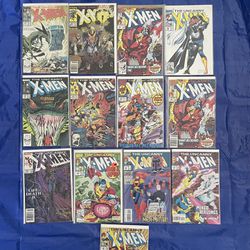 Lot Of 13 Marvel The Uncanny X-Men Comic Books 1980s 1990s
