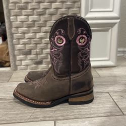 Girls Genuine Leather Cowgirl Boots 
