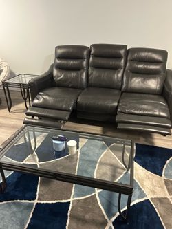 Power reclining couch and chair