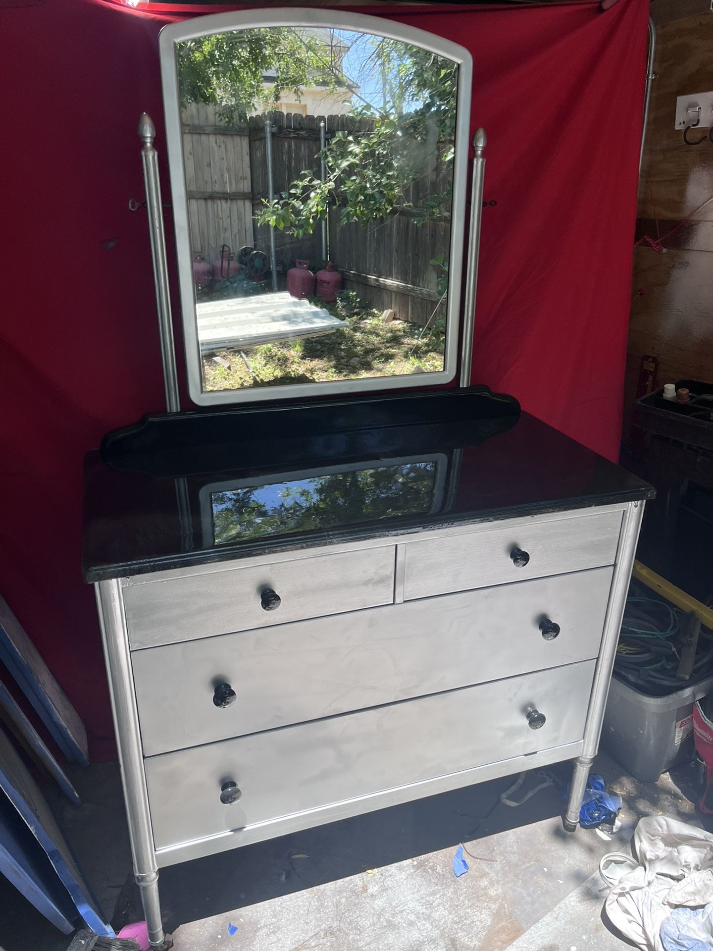 Vintage Metal Dresser