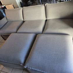 3-Sectional Modular Sofa  Washable Upholstery 