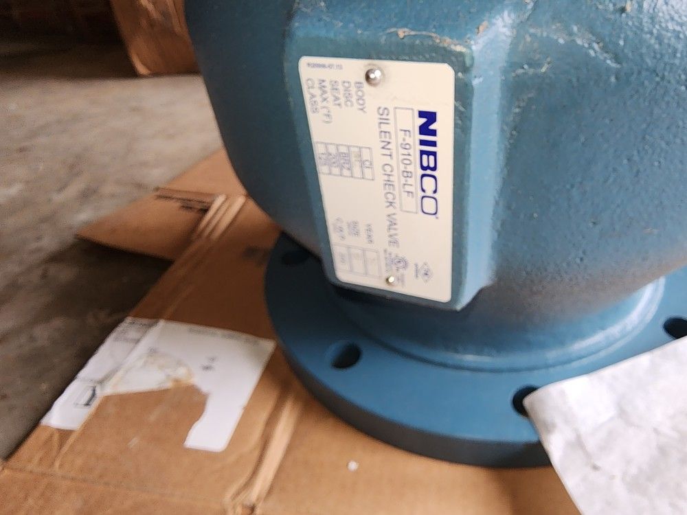 NIBCO F-910-B-LF 8" Flgd Inline LF Iron Check Valve NHDY0XL