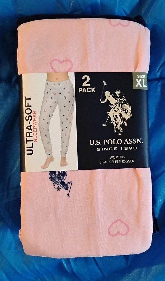 US Polo Assn. Ultra Soft 2 Pk Women's Sleep Pants XL