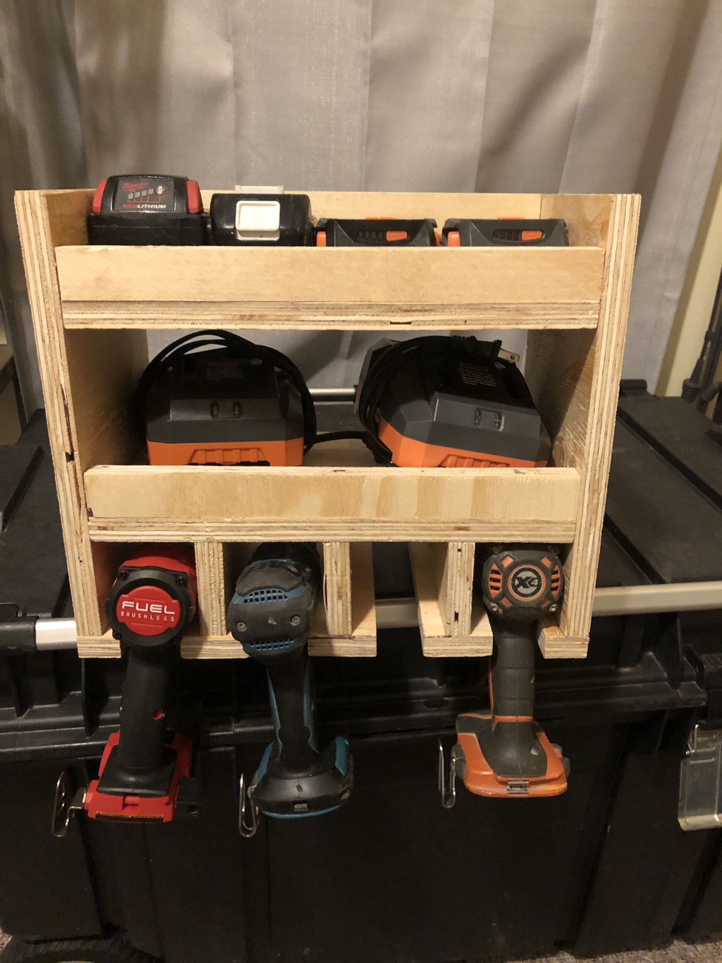 Wooden Drill organizer