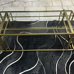 2 Gold Coffee Tables