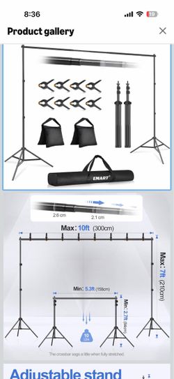 adjustable backdrop stand