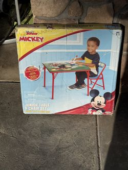 Mickey Mouse Table And Chair Set