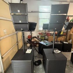 Bluetooth RECK CLUB-8000 18-inch 8000W P.M.P.OStereo DJ/Powered PA Speaker System Combo Set