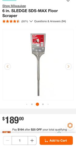 6 in. SLEDGE SDS-MAX Floor Scraper