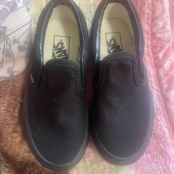 Vans Slip Ons Black Shoes 