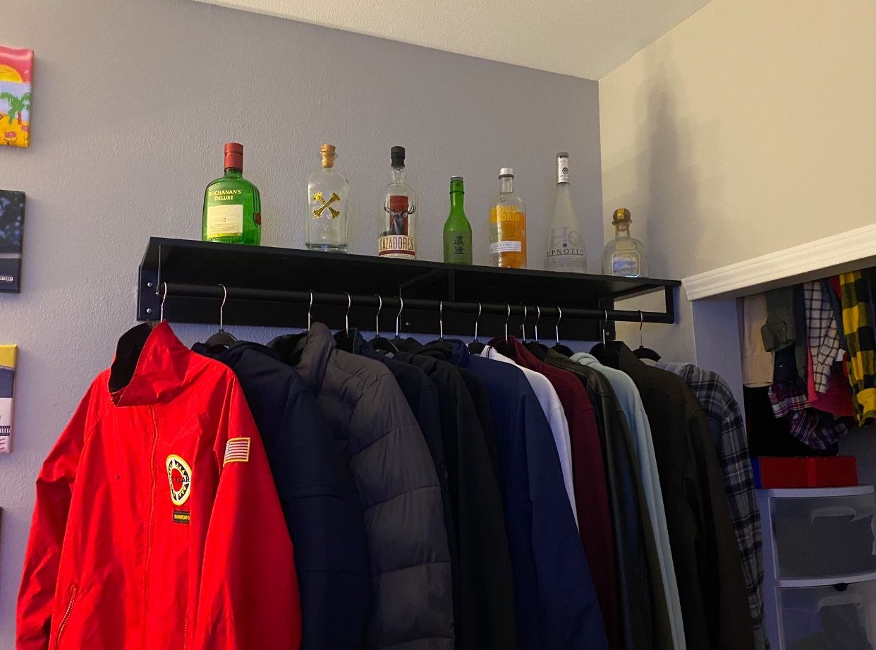 Floating Coat Rack
