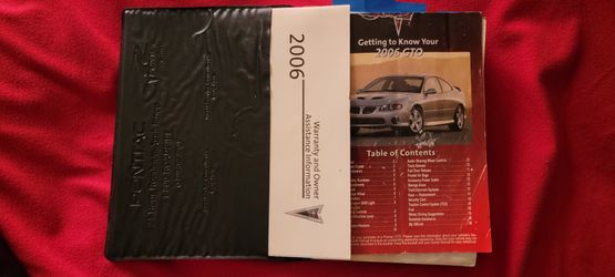 Pontiac GTO Owners Manual