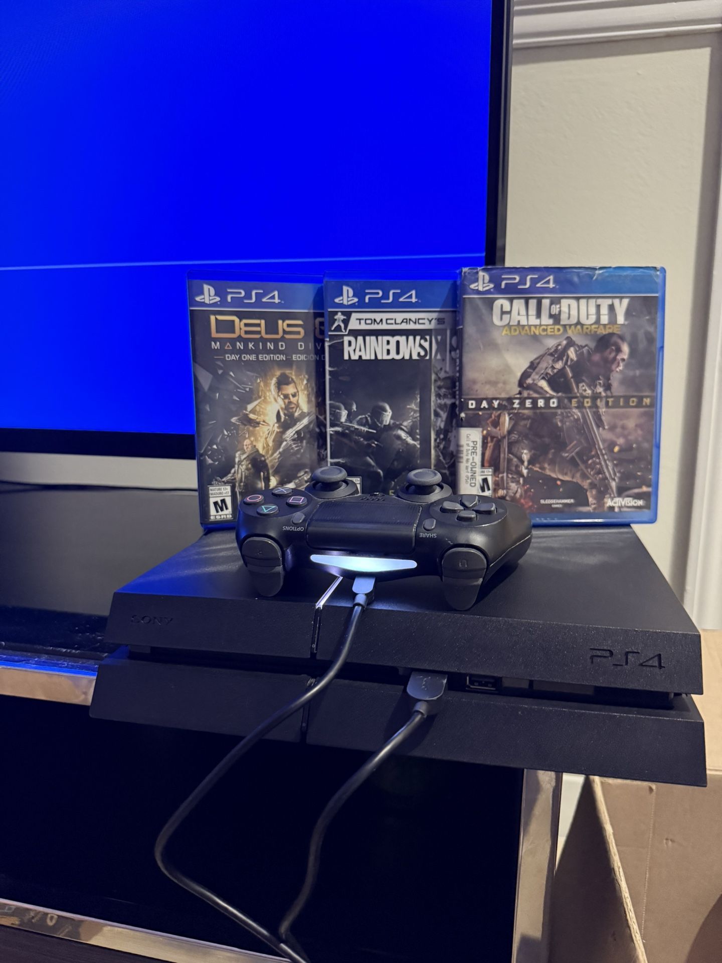 Ps4 PlayStation 4 Console With 3 Games CoD And More LIKE NEW PS4 Play 4 Premium Seller Y Honest