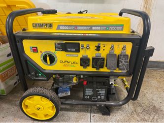 Champion Power Equipment 10,000/8,000 W Electric Start Dual Fuel Home Backup Portable Generator