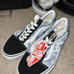Galaxy Laced Vans (never Been Worn) 