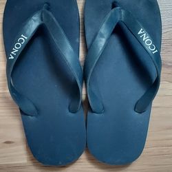 Icona Beach Resorts Hotel Flip Flop Sandals Blue One Size Unisex
