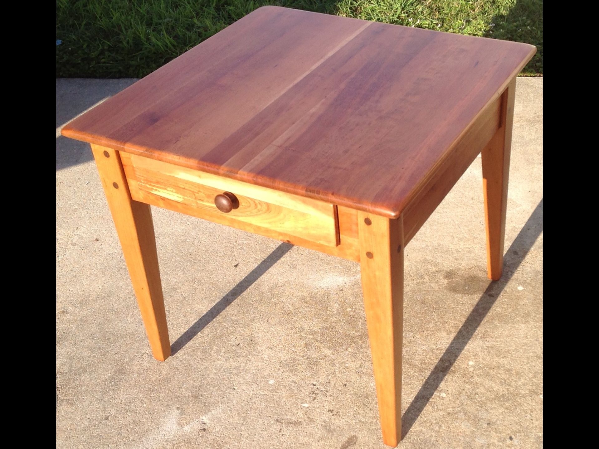 Square Cherry End Table - Shaker Style