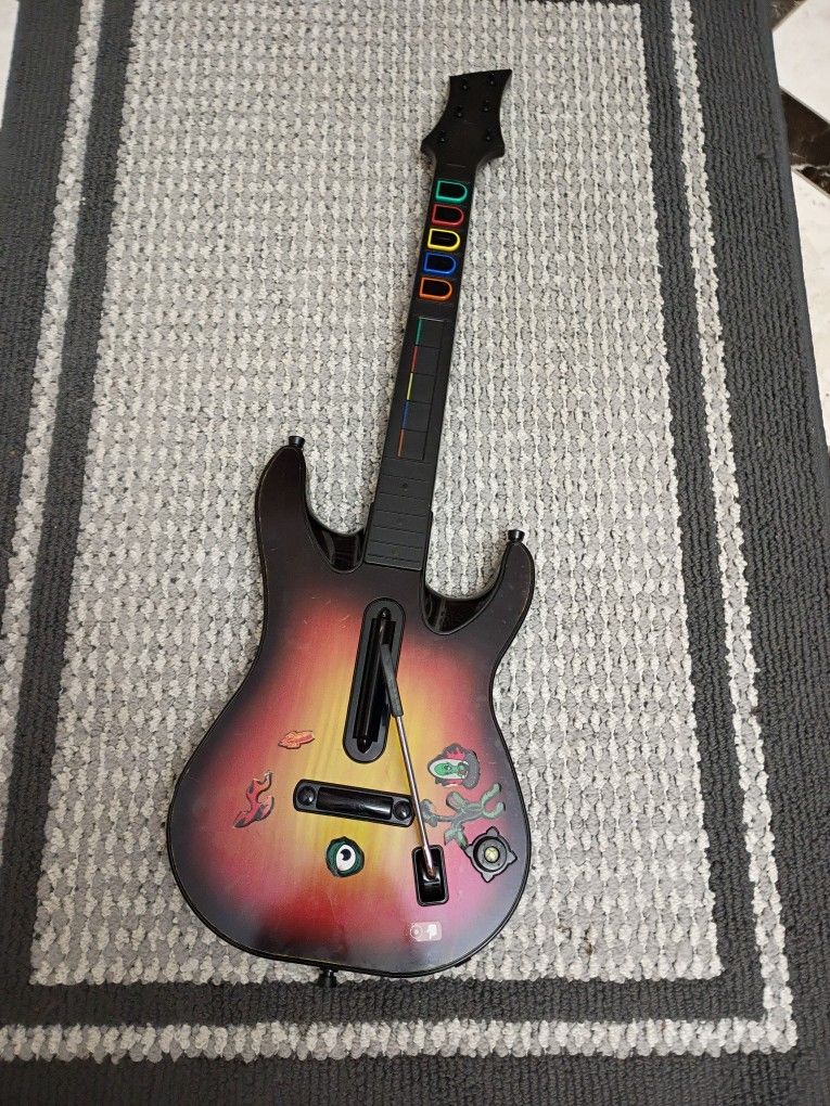 Xbox 360 Guitar Hero Red Octane Wireless Guitar 
