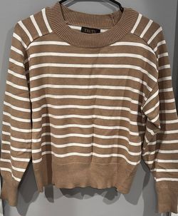 Truth Striped Knit Crewneck Sweater