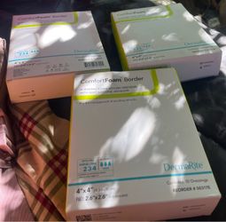 DermaRite ComfortFoam Border Wound Dressing 3 Boxes