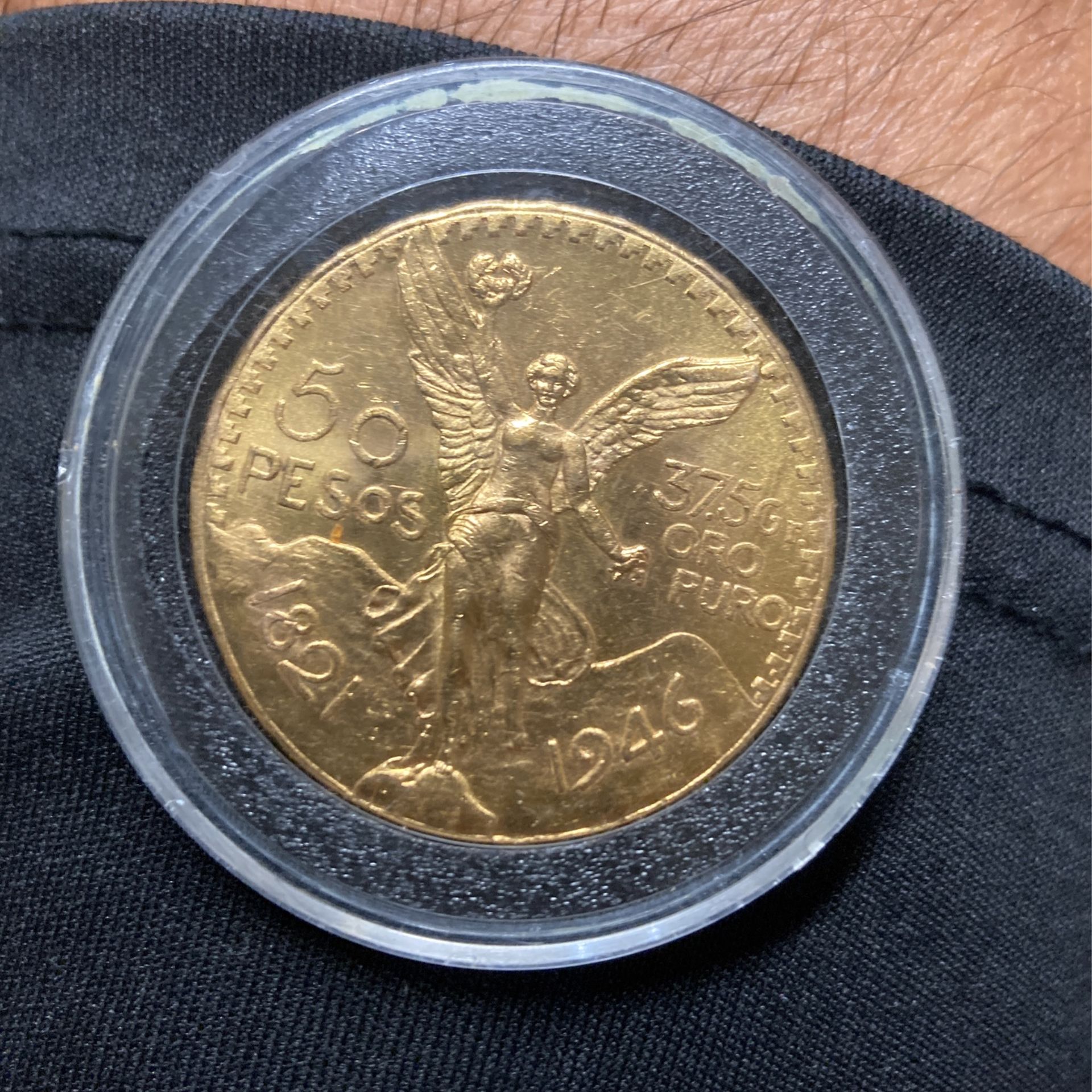 1946 Gold Coin Mexico 50 Peso