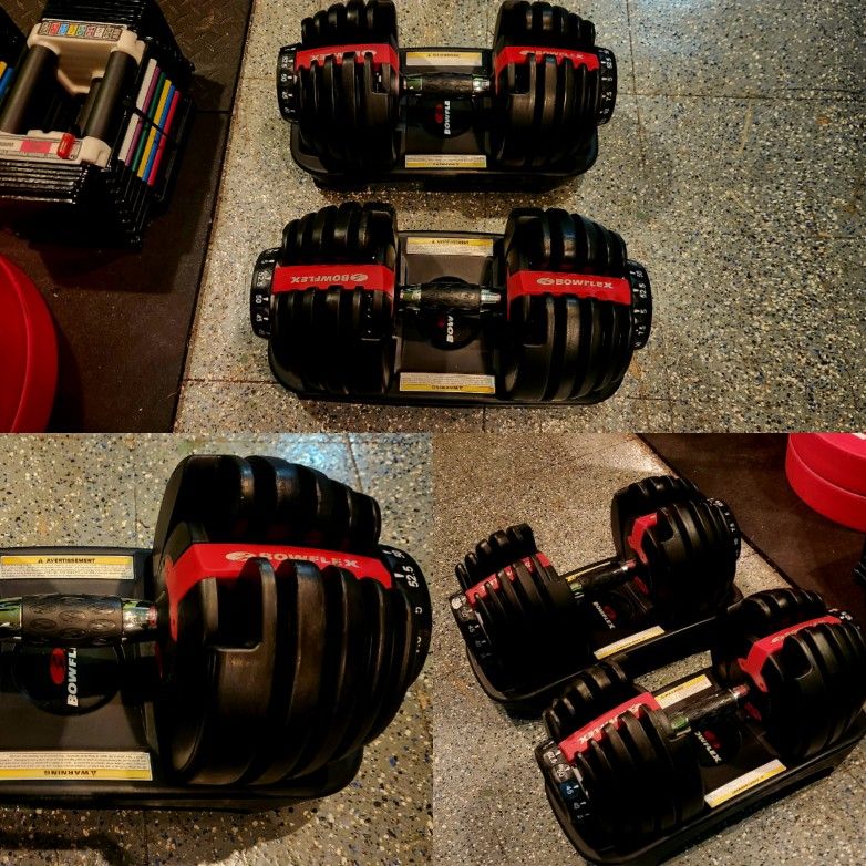BOWFLEX DUMBBELLS 552 ADJUSTABLE DUMBBELL SELECTTECH WEIGHTS