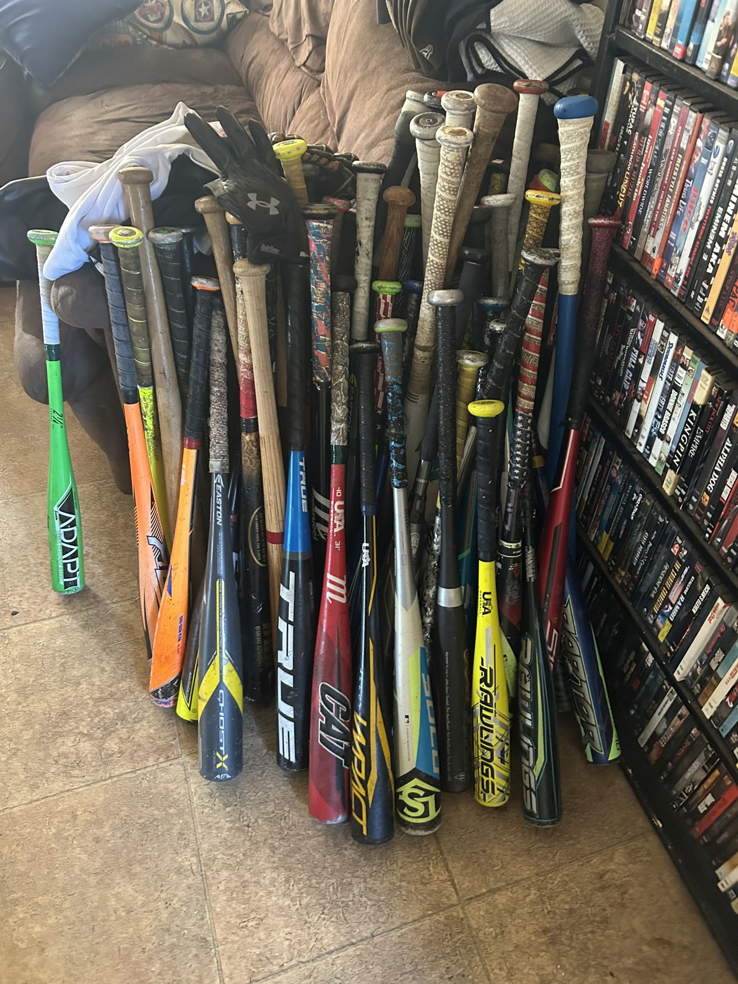 Baseball Bats & Equipment Used