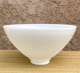 Vintage Floor Lamp Globe by Corning Milk Glass Diffuser