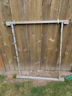 Expandable garden gate frame, used, in a good shape.