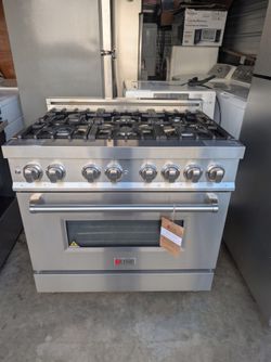 Gas stove 6 burners, Estufa de gas con 6 quemadores