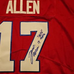Josh allen hand signed jersey