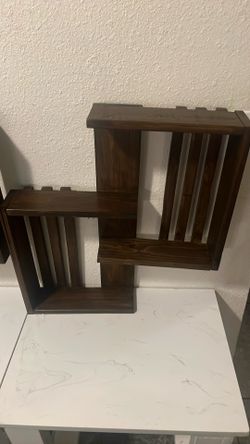 Two 4-layer shelves