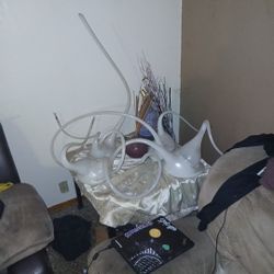 White Glass Art,light Up