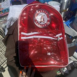 Angel Red Clear Back Pack