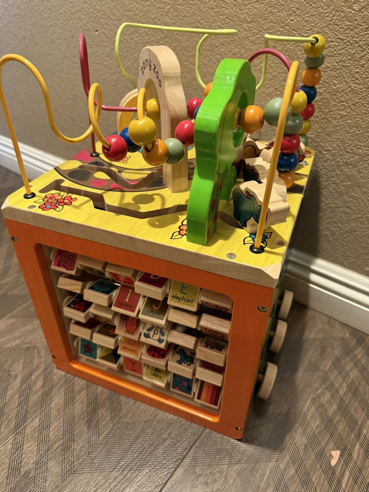 WOODEN ACTIVITY CUBE