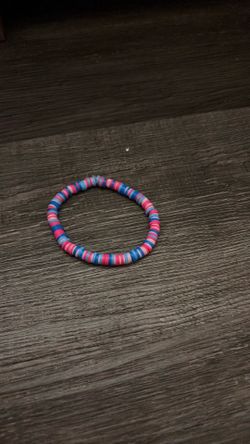 Blue and pick bracelet