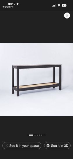 Console Table with Rattan (originally $275)