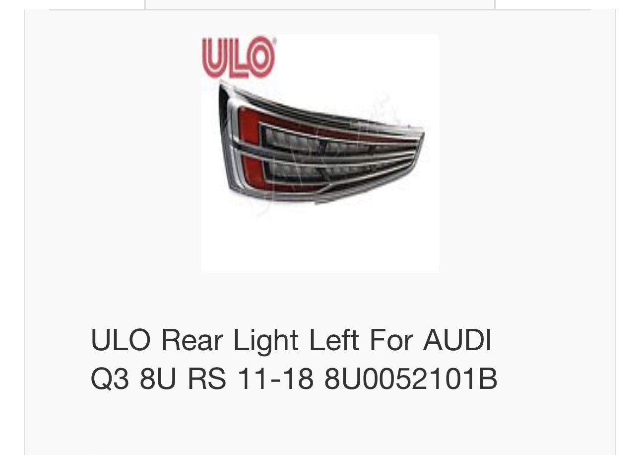 Backlights For Audi Q3
