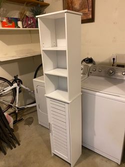 Shelf / cabinet storage for bathroom or house - white